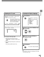 Preview for 23 page of Toshiba SD-P5000 Owner'S Manual