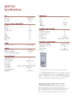 Preview for 2 page of Toshiba SD-P71S - DVD Player - 7 Specification Sheet