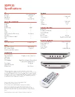 Preview for 2 page of Toshiba SDP93S - SD DVD Player Specifications