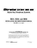 Preview for 1 page of Toshiba Strata DK 24 Installation And Maintenance Manual