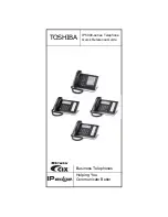 Toshiba Strata IP5000 series Quick Reference Manual preview