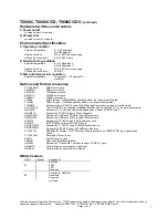 Preview for 3 page of Toshiba T-Series T6600c Specifications