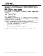 Preview for 29 page of Toshiba T1000 Series Installation And Operation Manual