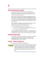 Preview for 8 page of Toshiba Tecra A3 User Manual