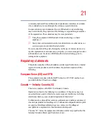 Preview for 21 page of Toshiba Tecra A3 User Manual