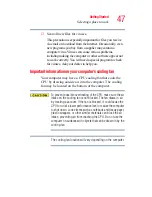 Preview for 47 page of Toshiba Tecra A3 User Manual