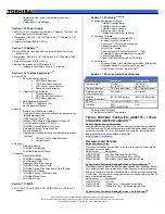 Preview for 2 page of Toshiba Tecra A8-S8513 Detailed Product Specification