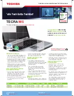 Preview for 1 page of Toshiba TECRA M5 Specifications