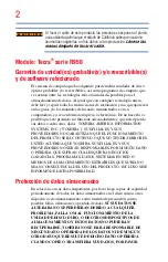 Preview for 2 page of Toshiba Tecra R950 (Spanish) Manual Del Usuario