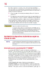 Preview for 16 page of Toshiba Tecra R950 (Spanish) Manual Del Usuario