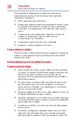 Preview for 38 page of Toshiba Tecra R950 (Spanish) Manual Del Usuario