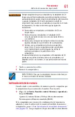 Preview for 61 page of Toshiba Tecra R950 (Spanish) Manual Del Usuario