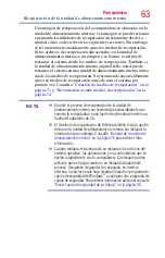 Preview for 63 page of Toshiba Tecra R950 (Spanish) Manual Del Usuario