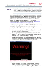 Preview for 67 page of Toshiba Tecra R950 (Spanish) Manual Del Usuario