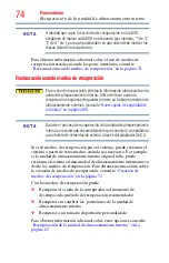 Preview for 74 page of Toshiba Tecra R950 (Spanish) Manual Del Usuario