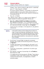 Preview for 192 page of Toshiba Tecra R950 (Spanish) Manual Del Usuario