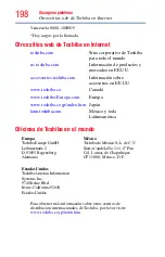 Preview for 198 page of Toshiba Tecra R950 (Spanish) Manual Del Usuario