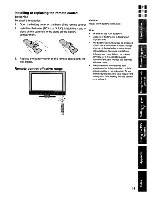 Preview for 19 page of Toshiba TheaterWide 20HL67 Owner'S Manual