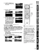 Preview for 39 page of Toshiba TheaterWide 20HL67 Owner'S Manual