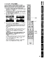 Preview for 43 page of Toshiba TheaterWide 20HL67 Owner'S Manual