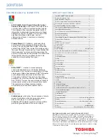 Preview for 2 page of Toshiba TheaterWide 30HFX84 Specifications