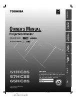 Toshiba TheaterWide 51HC85 Owner'S Manual preview