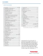 Preview for 2 page of Toshiba TheaterWide 52HM95 Specifications