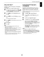 Preview for 45 page of Toshiba TL93 Digital Series Owner'S Manual