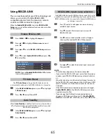 Preview for 65 page of Toshiba TL93 Digital Series Owner'S Manual