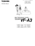 Preview for 1 page of Toshiba Tosvert VF-A3 Instruction Manual