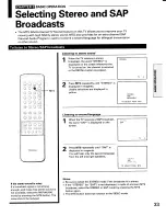 Preview for 33 page of Toshiba TP55C80 Owner'S Manual