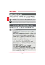 Preview for 3 page of Toshiba TRSH01 User Manual