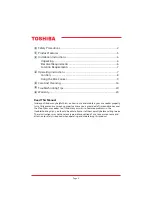 Preview for 5 page of Toshiba TRSH01 User Manual