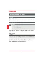 Preview for 8 page of Toshiba TRSH01 User Manual