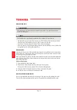 Preview for 12 page of Toshiba TRSH01 User Manual