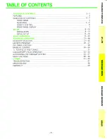 Preview for 4 page of Toshiba TRX-1800 Owner'S Manual