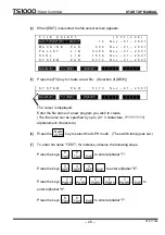 Preview for 27 page of Toshiba TS1000 Startup Manual