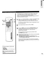 Preview for 15 page of Toshiba TW56D90 Owner'S Manual