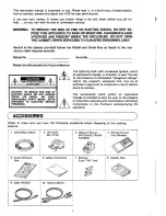 Preview for 4 page of Toshiba V-S46 Owner'S Manual