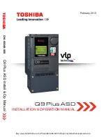 Toshiba VLP Technology Q9 Plus Installation & Operation Manual preview