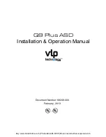 Preview for 2 page of Toshiba VLP Technology Q9 Plus Installation & Operation Manual