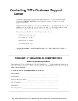 Preview for 6 page of Toshiba VLP Technology Q9 Plus Installation & Operation Manual