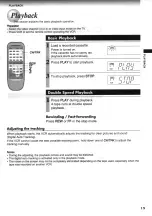 Preview for 19 page of Toshiba W-403 Owner'S Manual