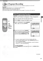 Preview for 25 page of Toshiba W-403 Owner'S Manual