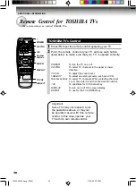 Preview for 30 page of Toshiba W-422 Owner'S Manual