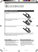 Preview for 10 page of Toshiba W-515 Owner'S Manual