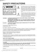 Preview for 2 page of Toshiba W-607 Owner'S Manual