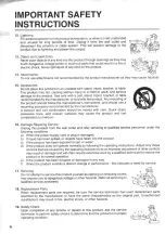 Preview for 6 page of Toshiba W-607 Owner'S Manual