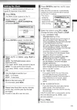 Preview for 15 page of Toshiba W-607 Owner'S Manual