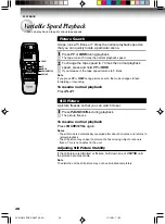 Preview for 20 page of Toshiba W-612 Owner'S Manual